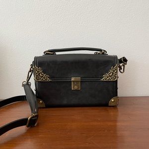Vintage Brown Locking Convertible Bag